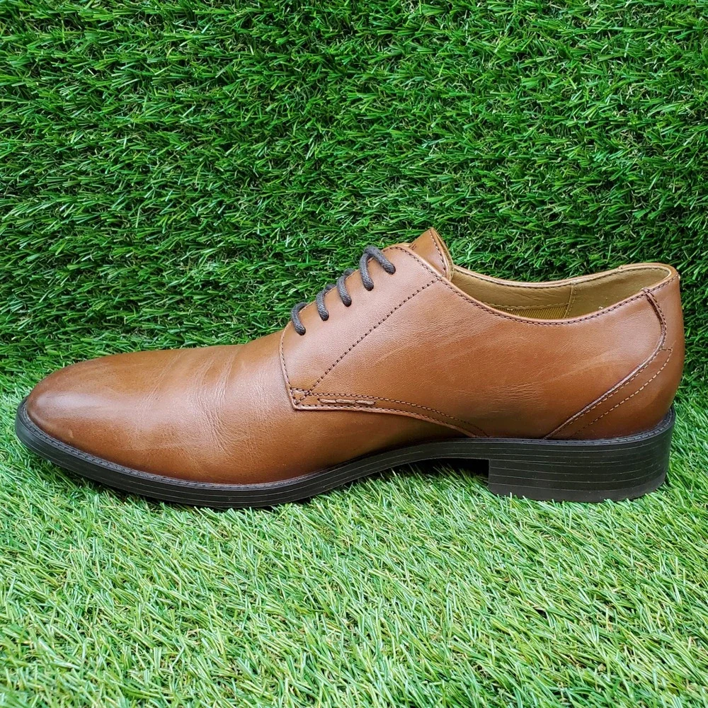 Cole Haan Hawthorne Plain Oxford SIZE 8.5 Men's Leather Dress Shoes British Tan
